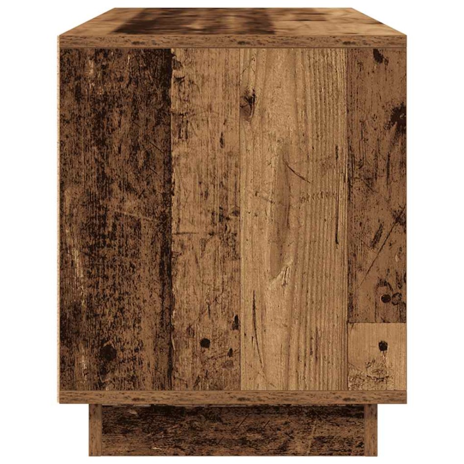 Mueble de TV con luces LED madera vieja 100x41x50