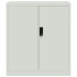 Armario archivador de acero gris claro 79x40x90