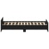 Estructura de cama sin colchón roble negro 200x200