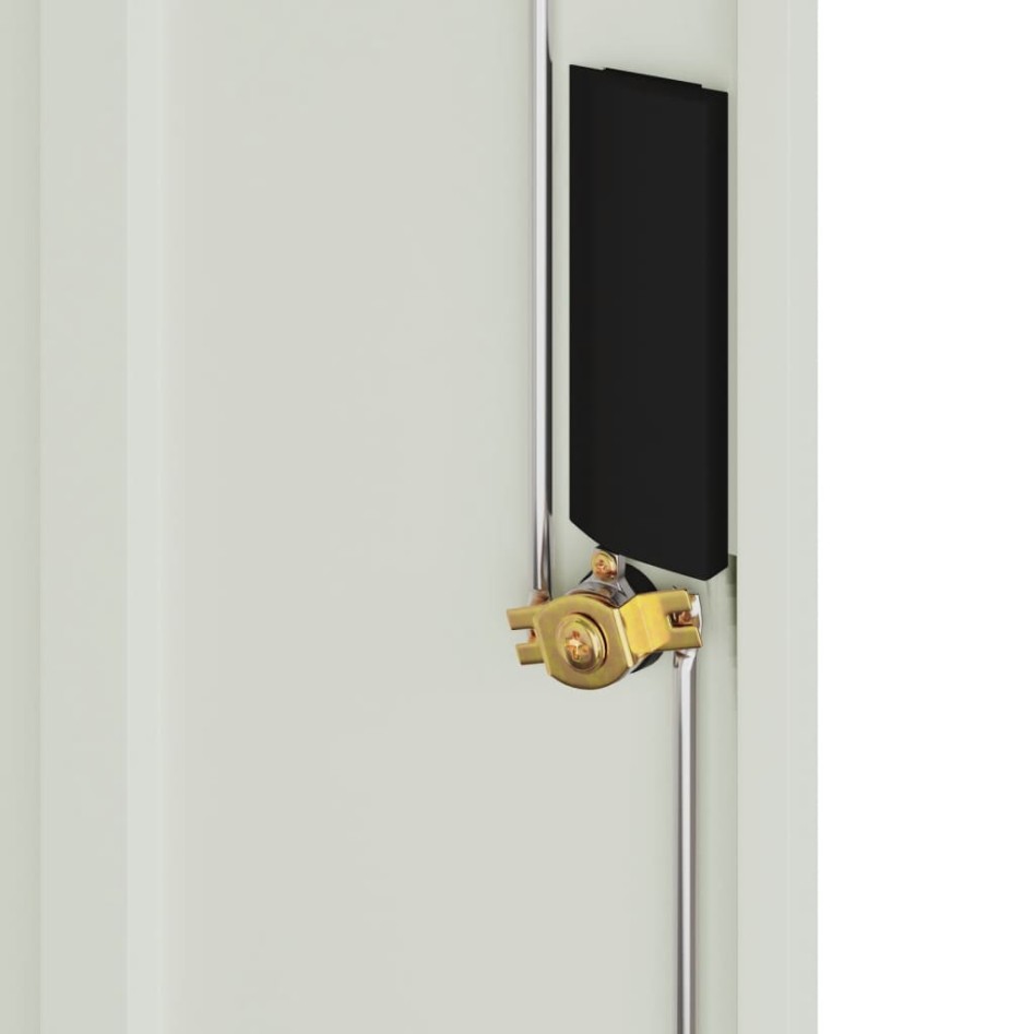 Armario archivador de acero gris claro 79x40x90