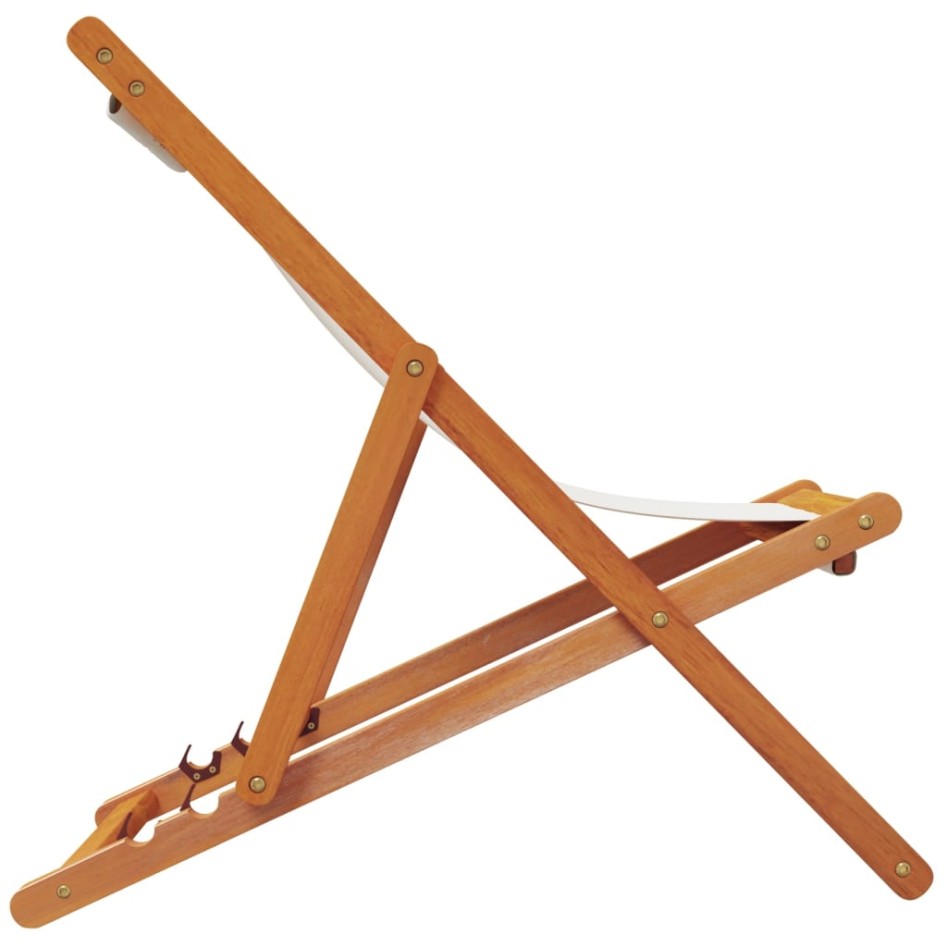 Sillas de playa plegables 2 unidades tela blanco