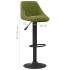 Taburetes de cocina 2 uds terciopelo verde