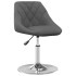 Sillas de comedor giratorias 6 unidades terciopelo gris