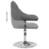Sillas de comedor giratorias 6 unidades terciopelo gris