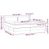 Cama box spring con colchón cuero sintético blanco 200x200