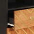 Juego muebles de baño 5 pzas madera maciza mango marrón y