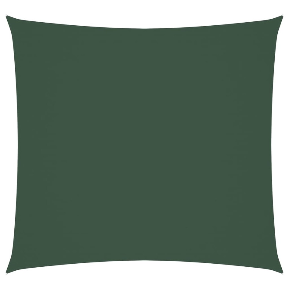 Toldo de vela cuadrado tela Oxford verde oscuro 7x7