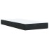 Cama box spring con colchón cuero sintético negro 90x190
