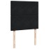 Cama box spring con colchón terciopelo negro 100x200