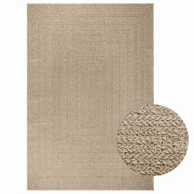 Alfombra ZIZUR aspecto yute interior/exterior beige 200x290