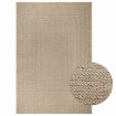 Alfombra ZIZUR aspecto yute interior/exterior beige 200x290 cm