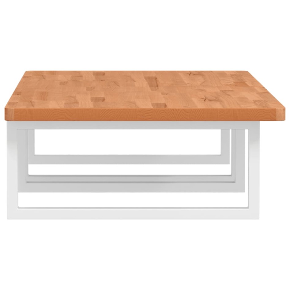 Estante de lavabo de pared de acero y madera maciza de