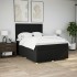 Cama box spring con colchón tela negro 140x190