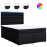 Cama box spring con colchón tela negro 140x190