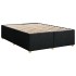 Cama box spring con colchón tela negro 140x190