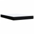 Cama box spring con colchón tela negro 140x190