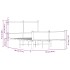 Estructura de cama sin colchón metal roble ahumado 120x190