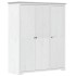 Armario BODO madera maciza de pino blanco 146x53,5x173