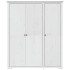 Armario BODO madera maciza de pino blanco 146x53,5x173