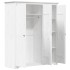 Armario BODO madera maciza de pino blanco 146x53,5x173