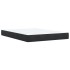 Cama box spring con colchón terciopelo negro 140x200