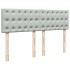 Cama box spring con colchón terciopelo gris claro 160x200