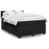 Cama box spring con colchón terciopelo negro 140x200