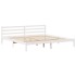 Estructura de cama sin colchón madera maciza blanca 200x200