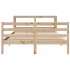 Estructura de cama sin colchón madera de pino blanco 150x200