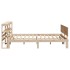 Estructura de cama con cabecero madera de pino blanco
