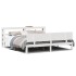Estructura de cama con cabecero sin colchón blanco 200x200