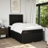 Cama box spring con colchón tela negro 120x200