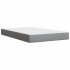 Cama box spring con colchón tela gris claro 120x200
