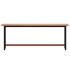 Banco de trabajo madera maciza de haya y metal 220x55x81,5