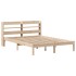 Estructura de cama sin colchón madera maciza de pino 140x190