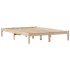 Estructura de cama sin colchón madera maciza de pino 140x190