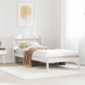 Estructura cama sin colchón madera maciza pino blanca