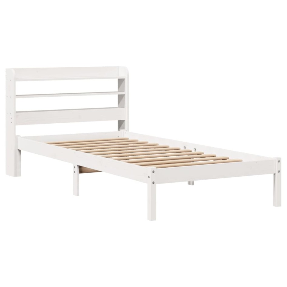 Estructura cama sin colchón madera maciza pino blanca
