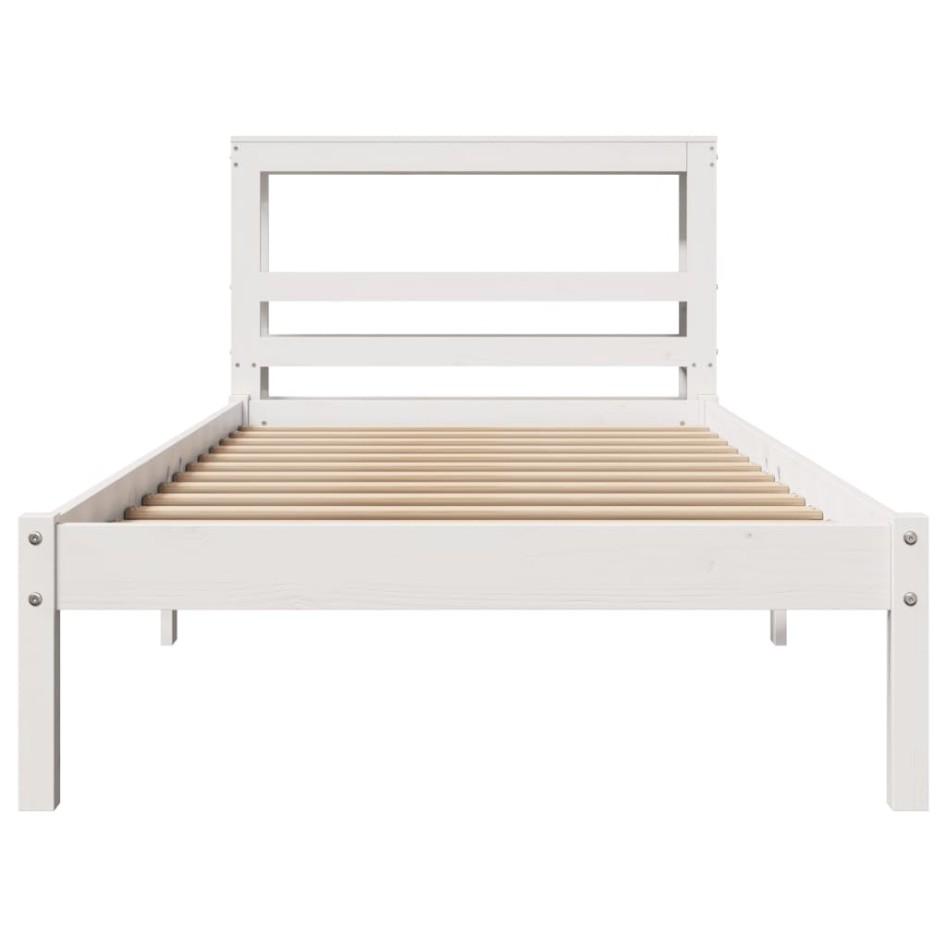 Estructura cama sin colchón madera maciza pino blanca