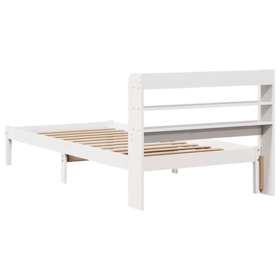 Estructura cama sin colchón madera maciza pino blanca