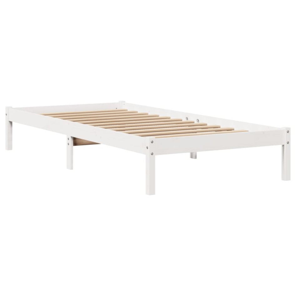 Estructura cama sin colchón madera maciza pino blanca