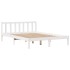 Estructura de cama sin colchón madera de pino blanca 140x190