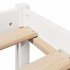 Estructura de cama sin colchón madera de pino blanca 140x190