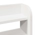 Estructura de cama sin colchón madera de pino blanca 140x190