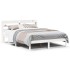 Estructura de cama sin colchón madera de pino blanca 150x200