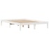 Estructura de cama sin colchón madera de pino blanca 150x200