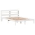 Estructura de cama sin colchón madera maciza de pino 160x200