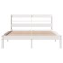Estructura de cama sin colchón madera maciza de pino 160x200