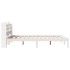 Estructura de cama sin colchón madera maciza de pino 160x200