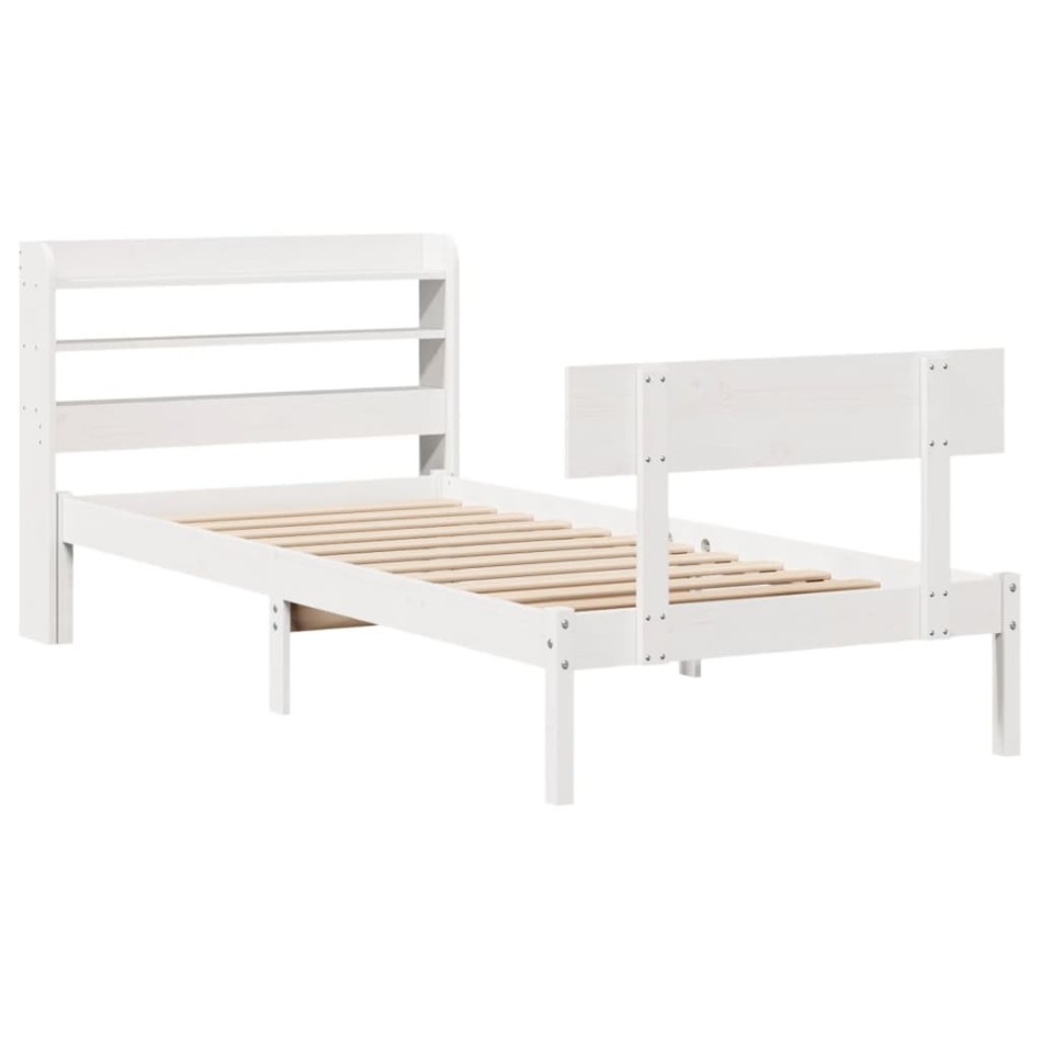 Estructura cama sin colchón madera maciza pino blanca
